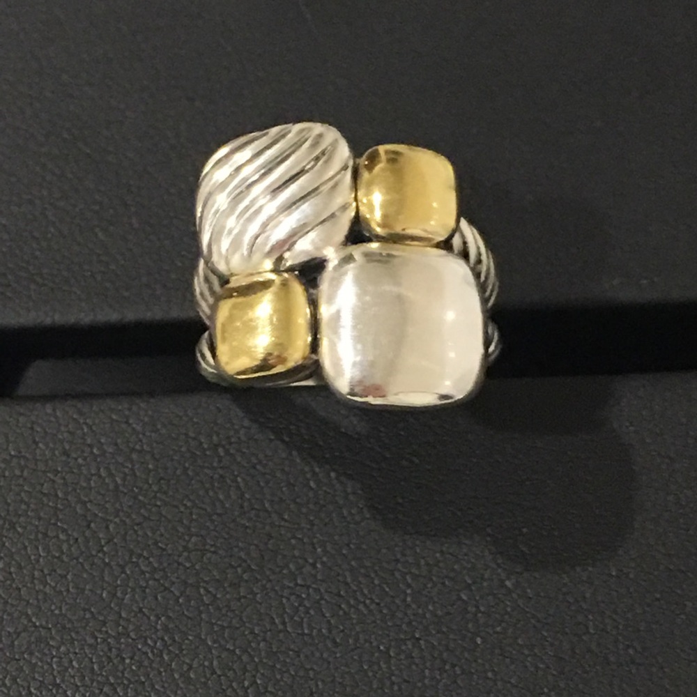 David Yurman Sterling Silver and 18k Yellow Gold